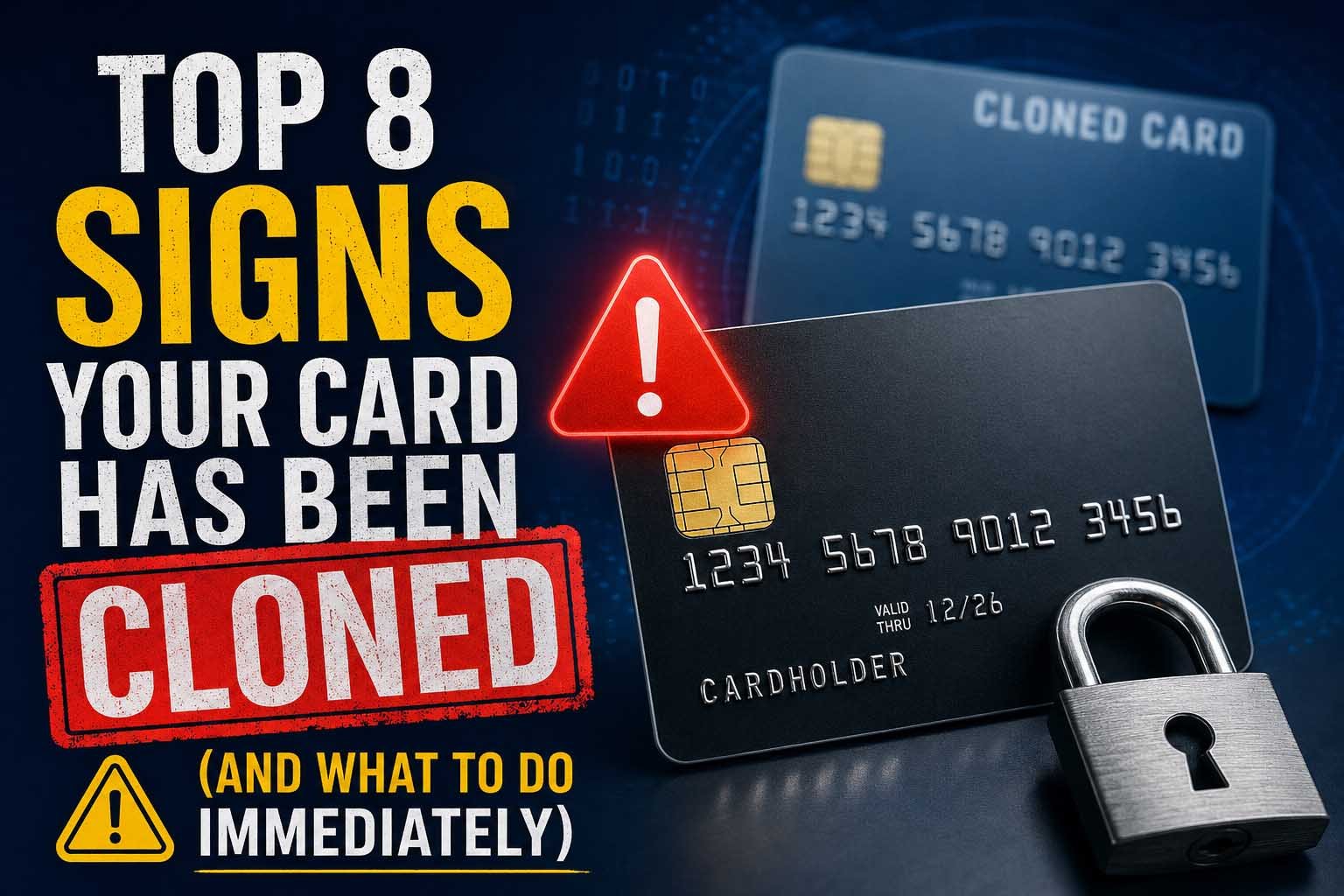 Signs Your Card Has Been Cloned
