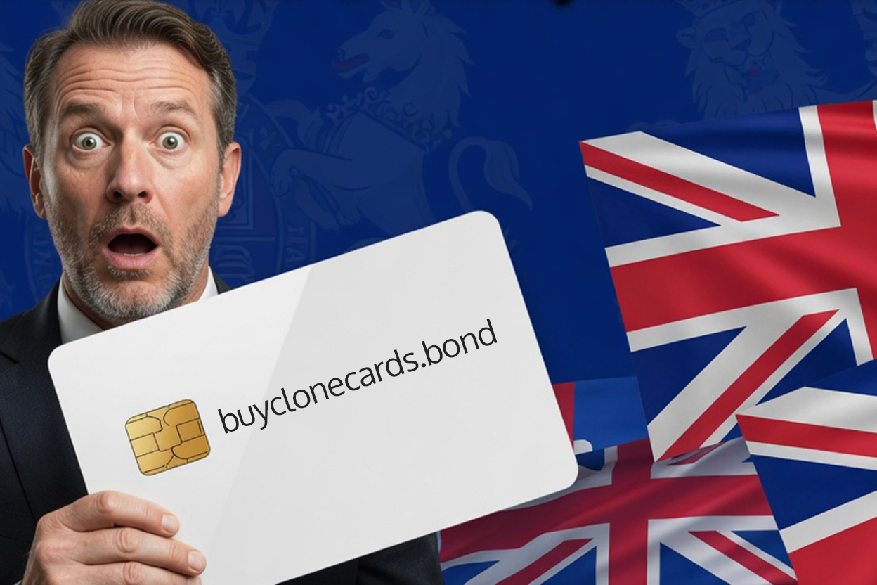 A discreet image of a hand holding a generic card against a UK cityscape background, representing secure financial access.